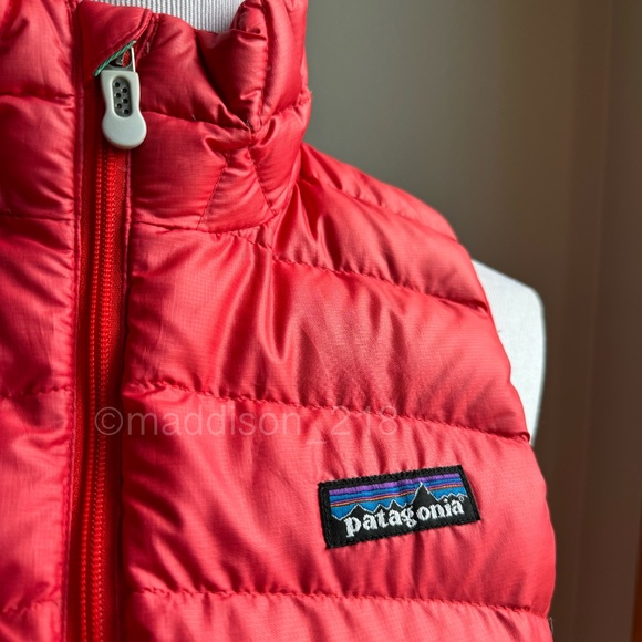 Patagonia Down Sweater Vest Small Maraschino Red Pink 800-fill-power down S - Picture 5 of 13